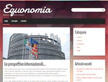 Tablet Screenshot of equonomia.it